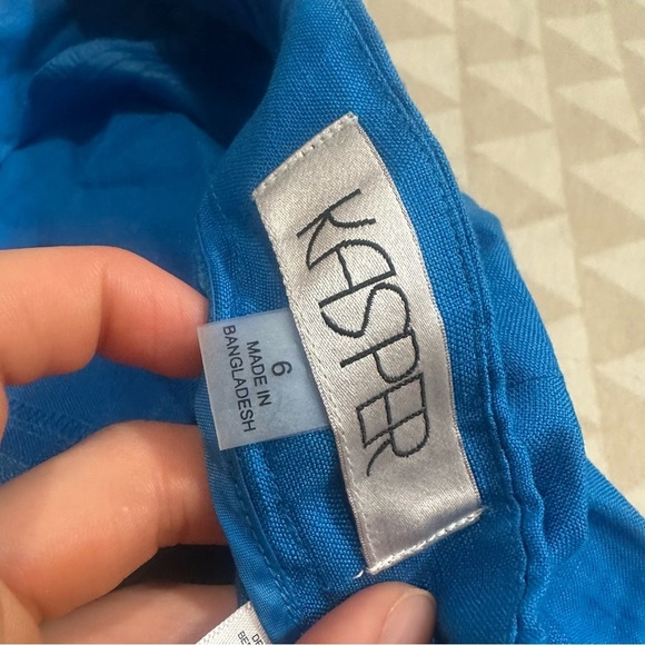 Kasper Harper Pant, Linen riviera blue - Picture 4 of 4
